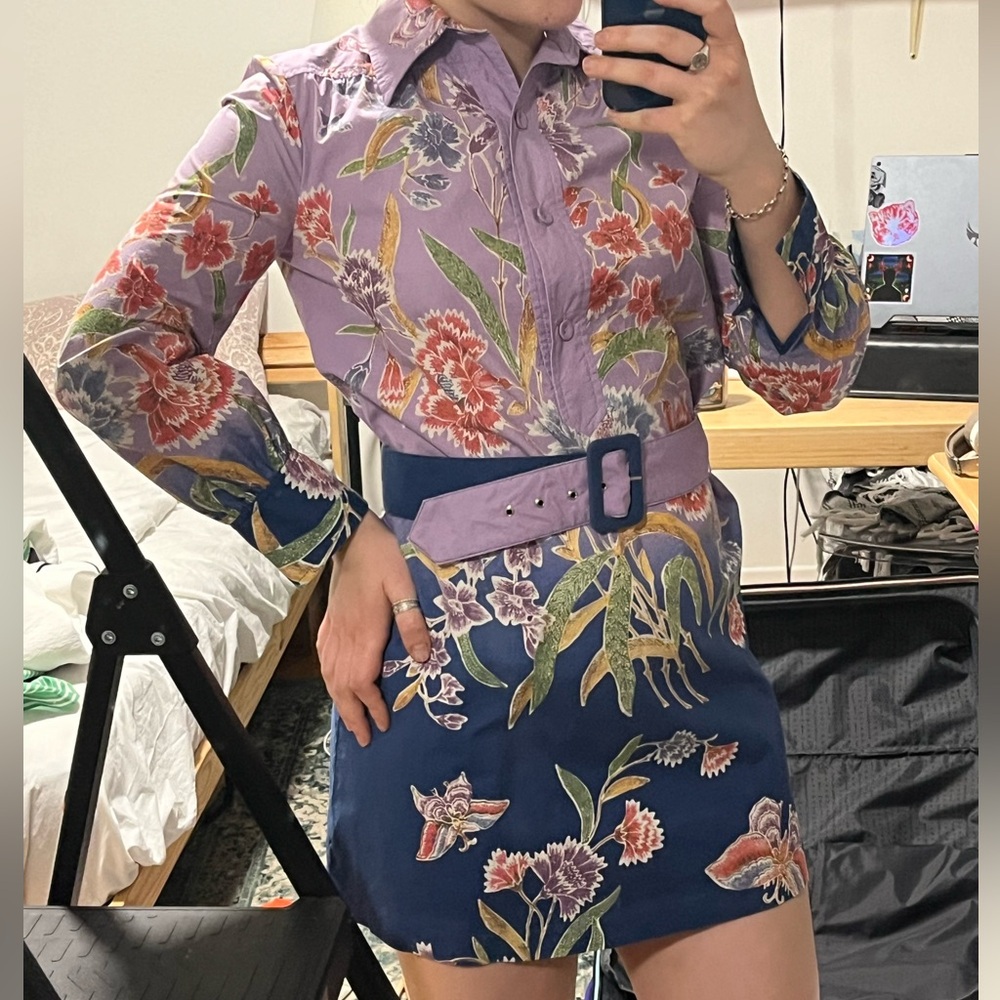 vintage vivienne tam floral dress